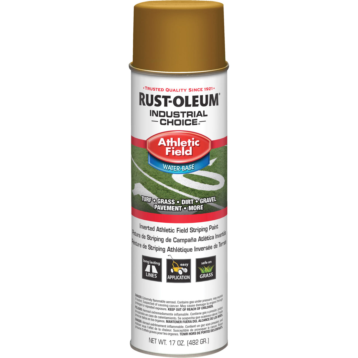 AF1600 Athletic Field Striping Paint, Gold, Aerosol Can