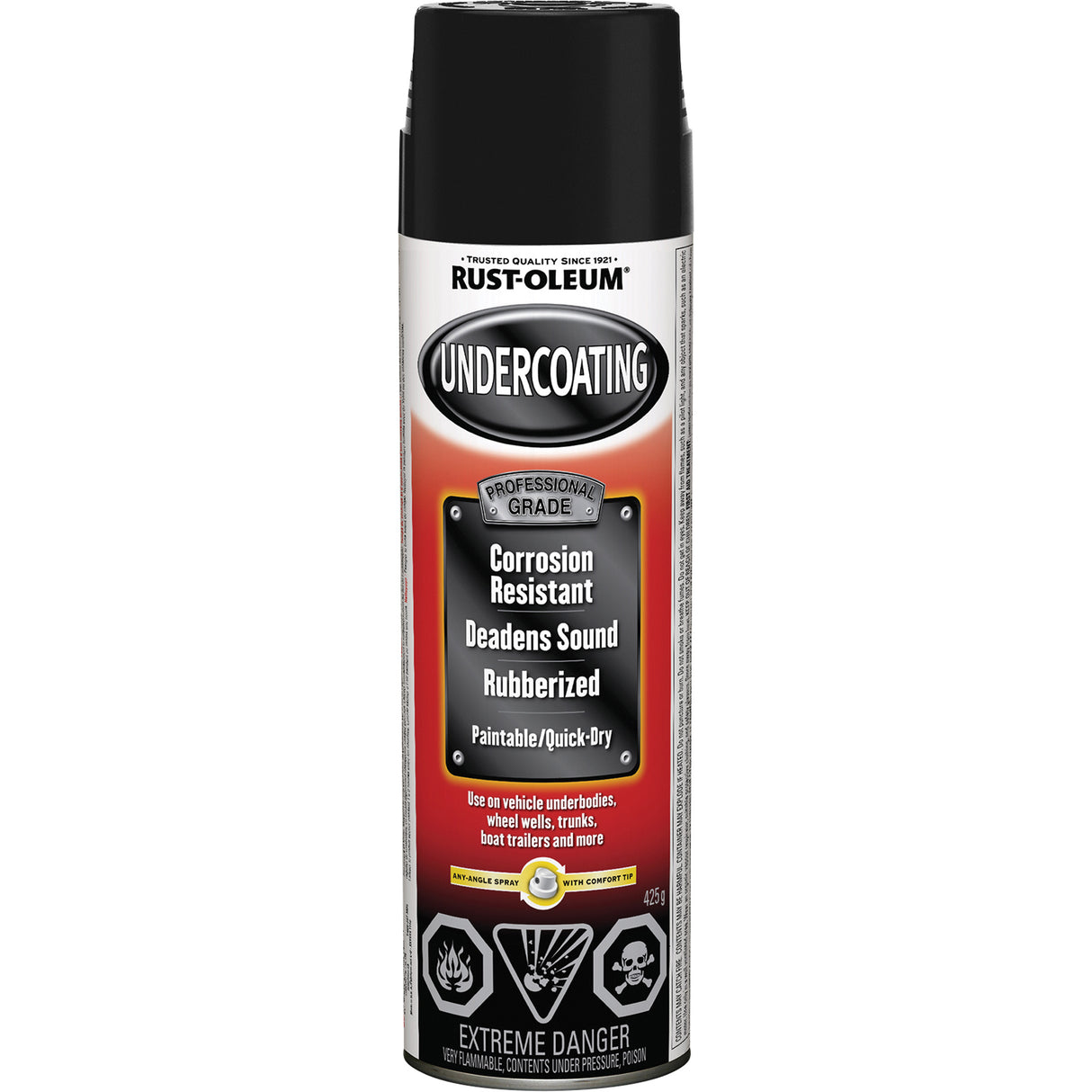Automotive Professional Undercoating, Black, Very Flat, Aerosol Can
