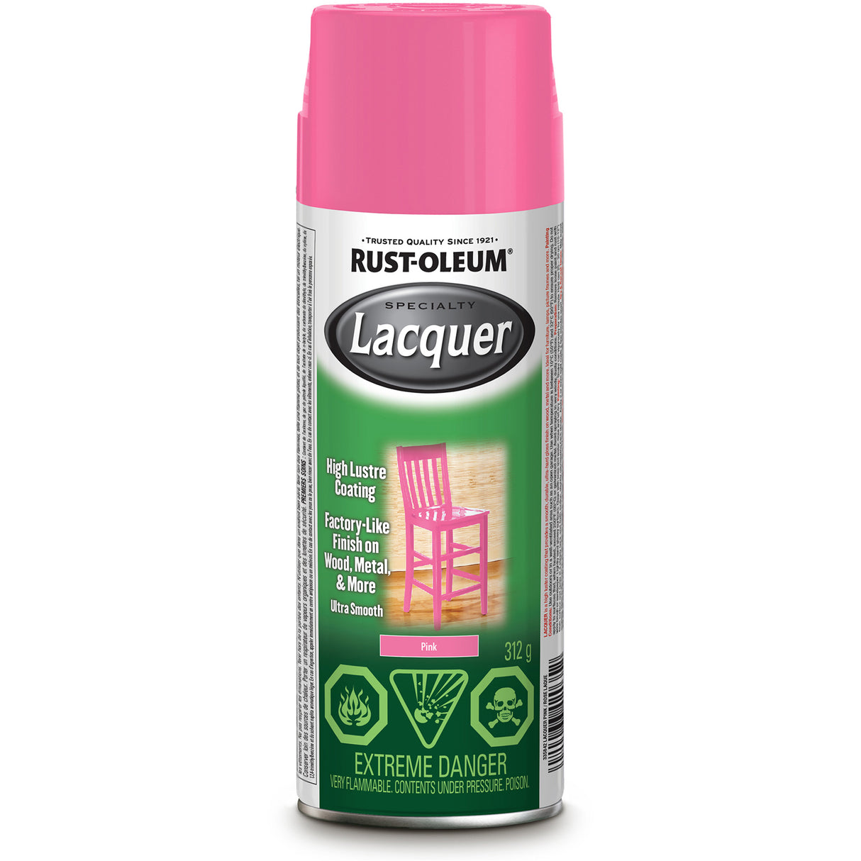 Specialty Lacquer, Pink, High-Gloss, Aerosol Can