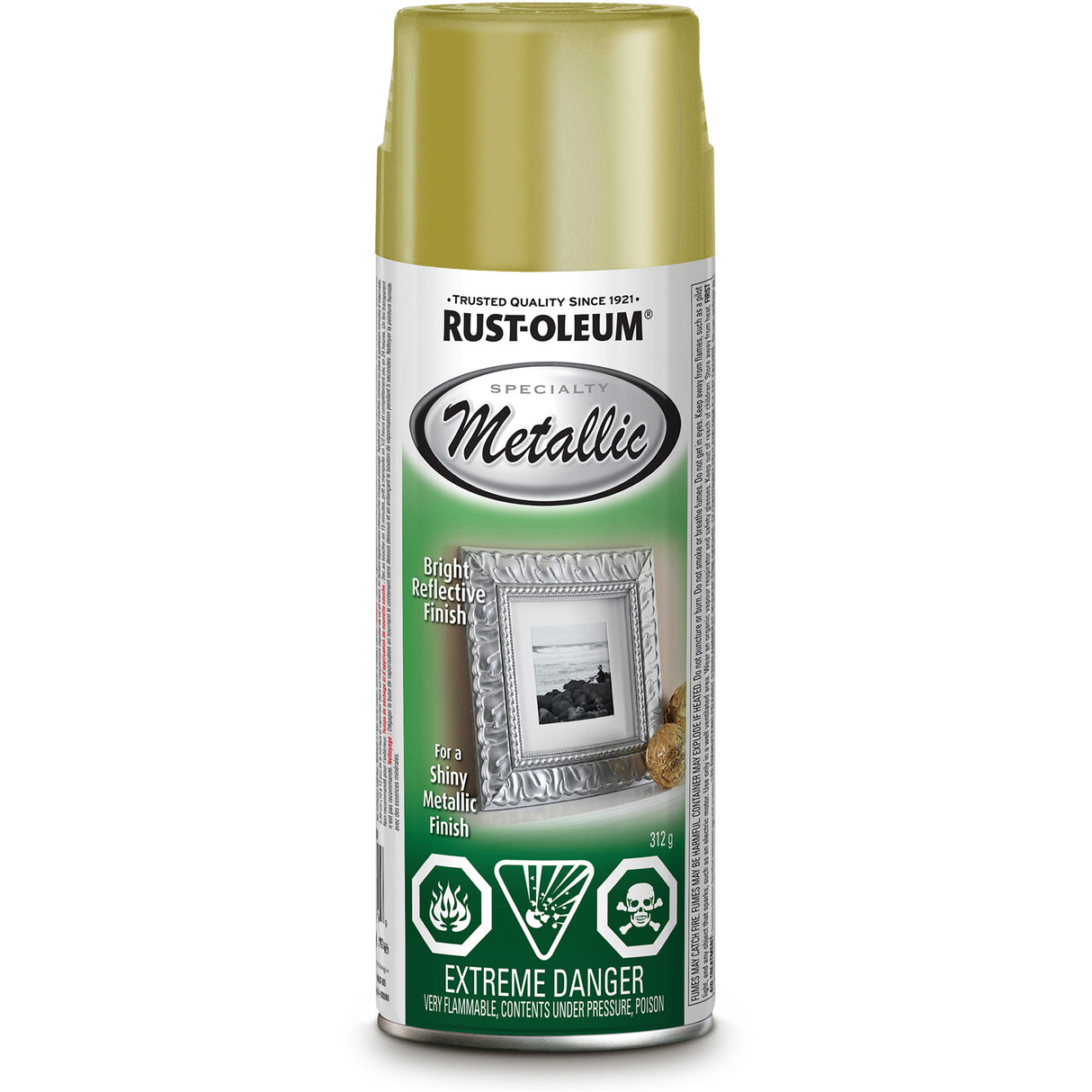 Specialty Spray Paint, Metallic Gold, Metallic, Aerosol Can