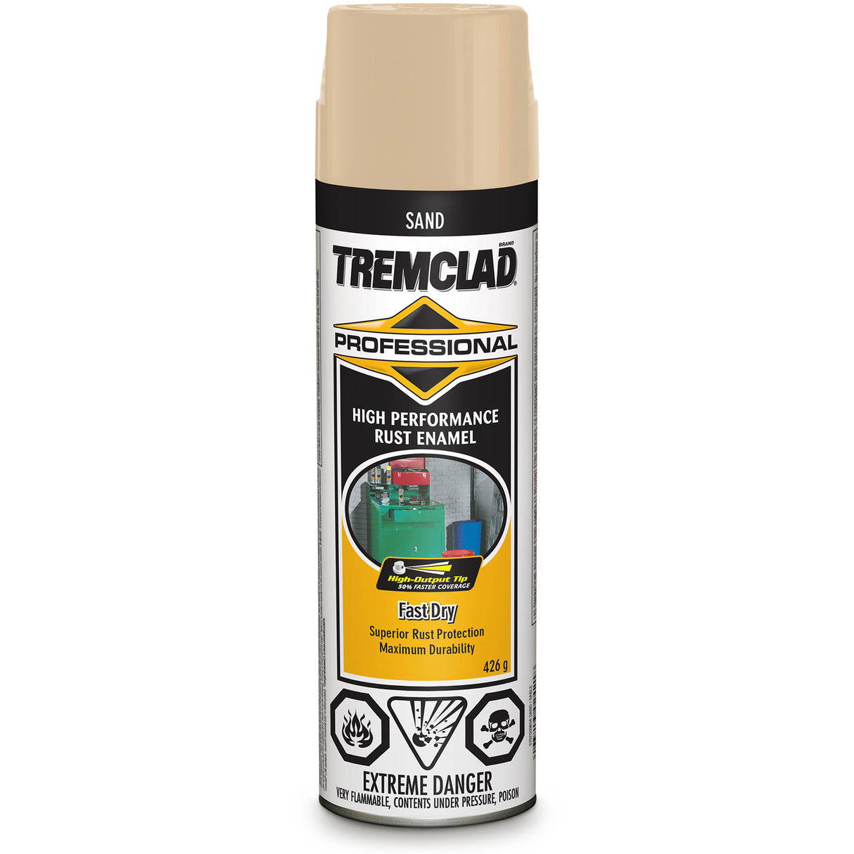 Tremclad® Professional Rust Enamel, Sand, High-Gloss, Aerosol Can