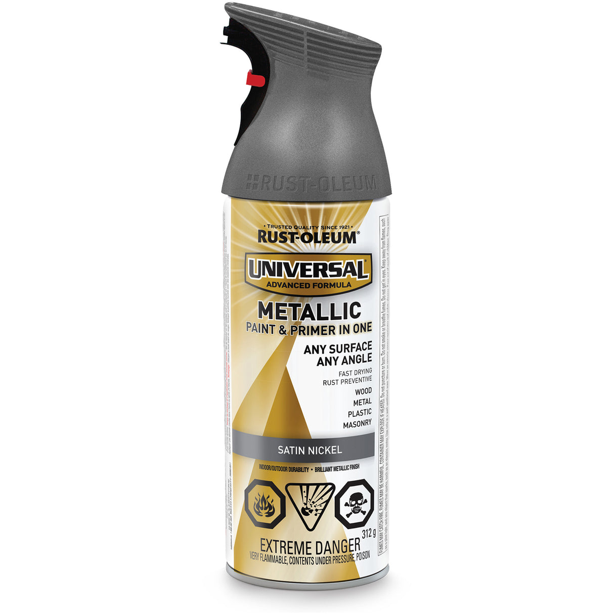 Universal® Spray Paint, Satin Nickel, Satin, Aerosol Can