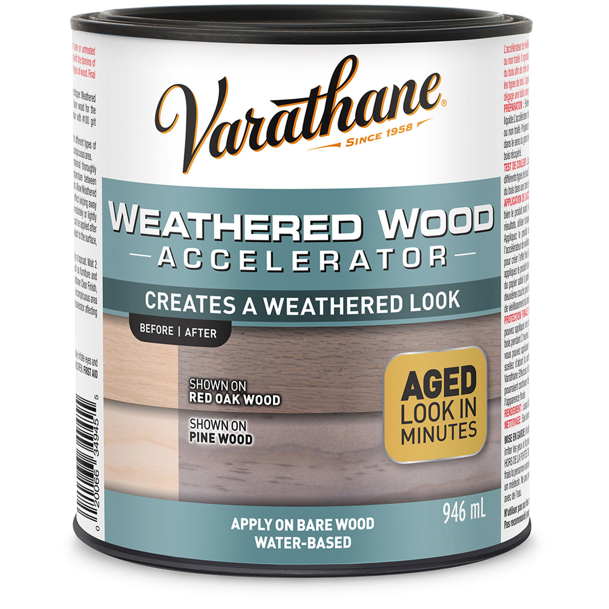 Varathane® Wood Accelerator, 946 ml, Can, Grey