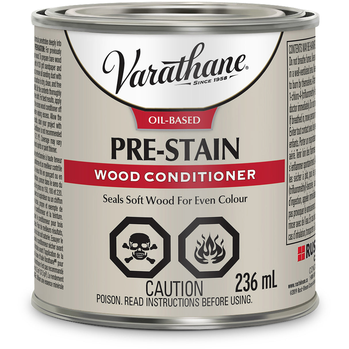 Varathane® Premium Wood Conditioner, 236 ml, Clear, Transparent
