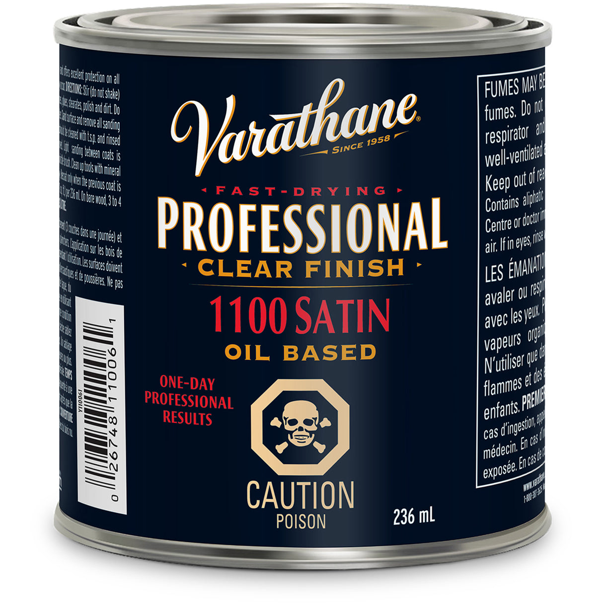 Varathane® Professional Finish, 236 ml, Clear, Satin