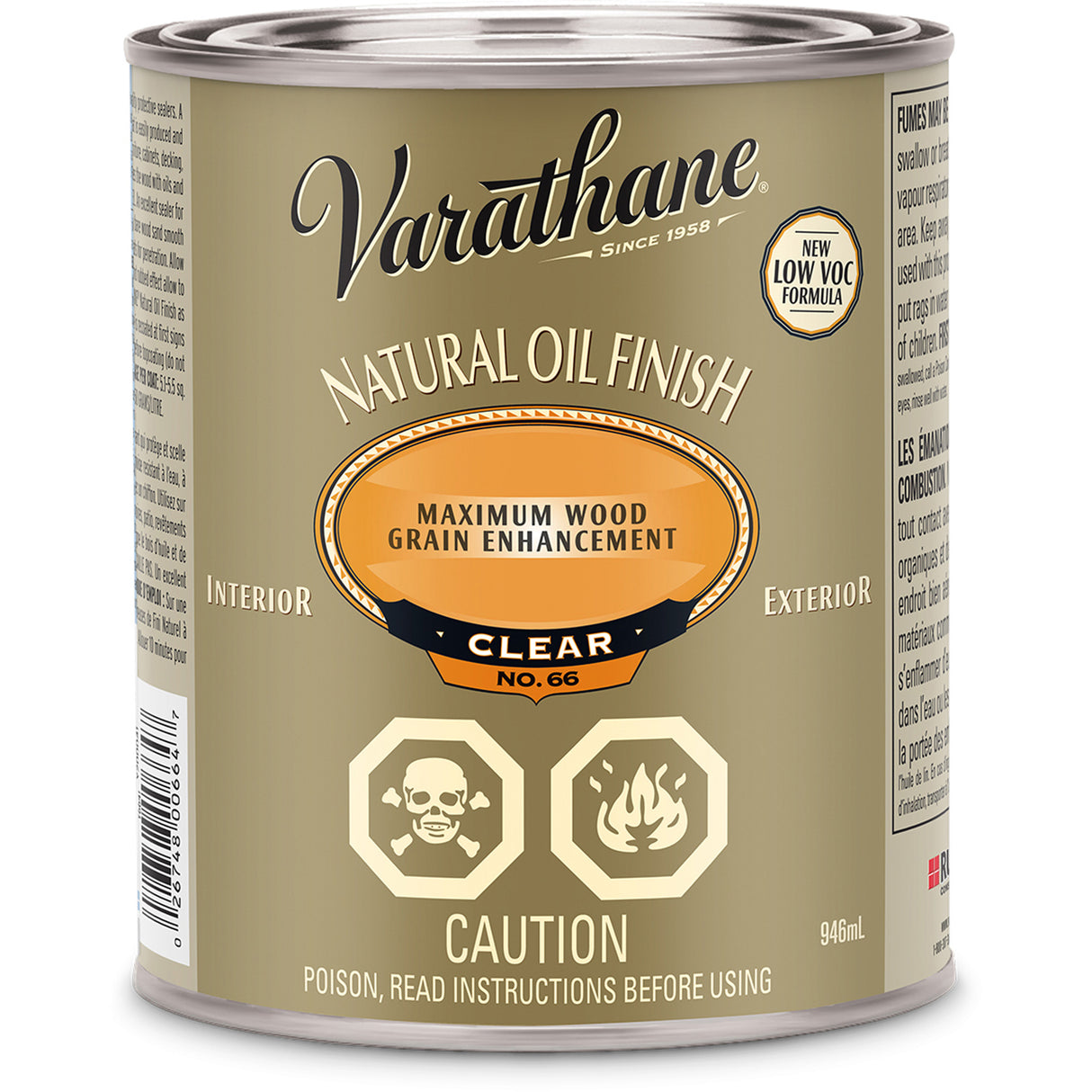 Varathane® Natural Oil Finish, 946 ml, Clear, Satin