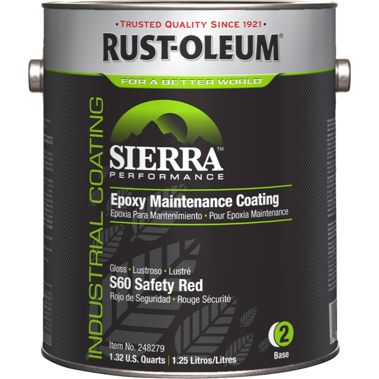 Sierra Performance™ S60 Maintenance Coating Base Component, 1 gal., Water-Based, Gloss, Red
