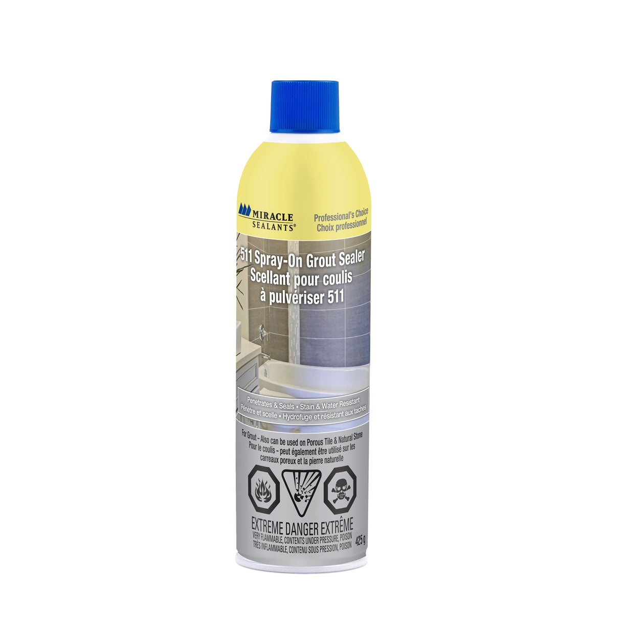 Miracle Sealants® 511 Spray-On Grout Sealer, Aerosol Can
