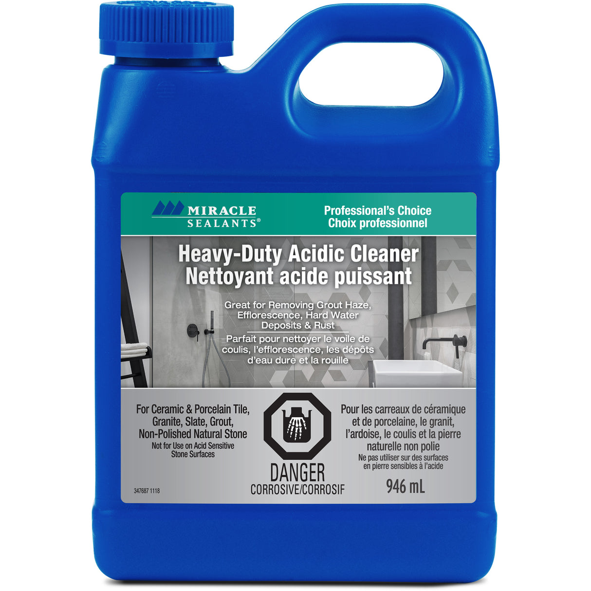 Miracle Sealants® Heavy-Duty Acidic Cleaner, Jug