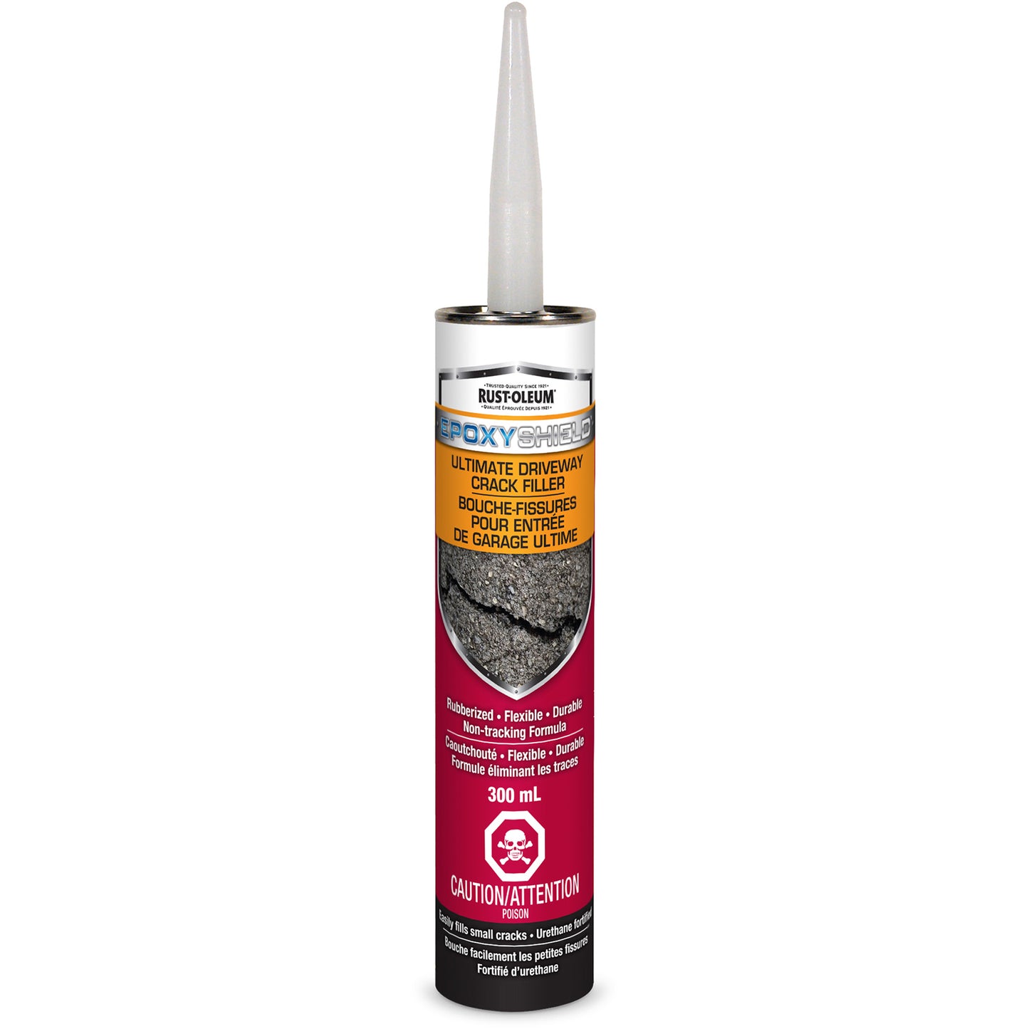 EpoxyShield® Ultimate Driveway Crack Filler, Cartridge, Black