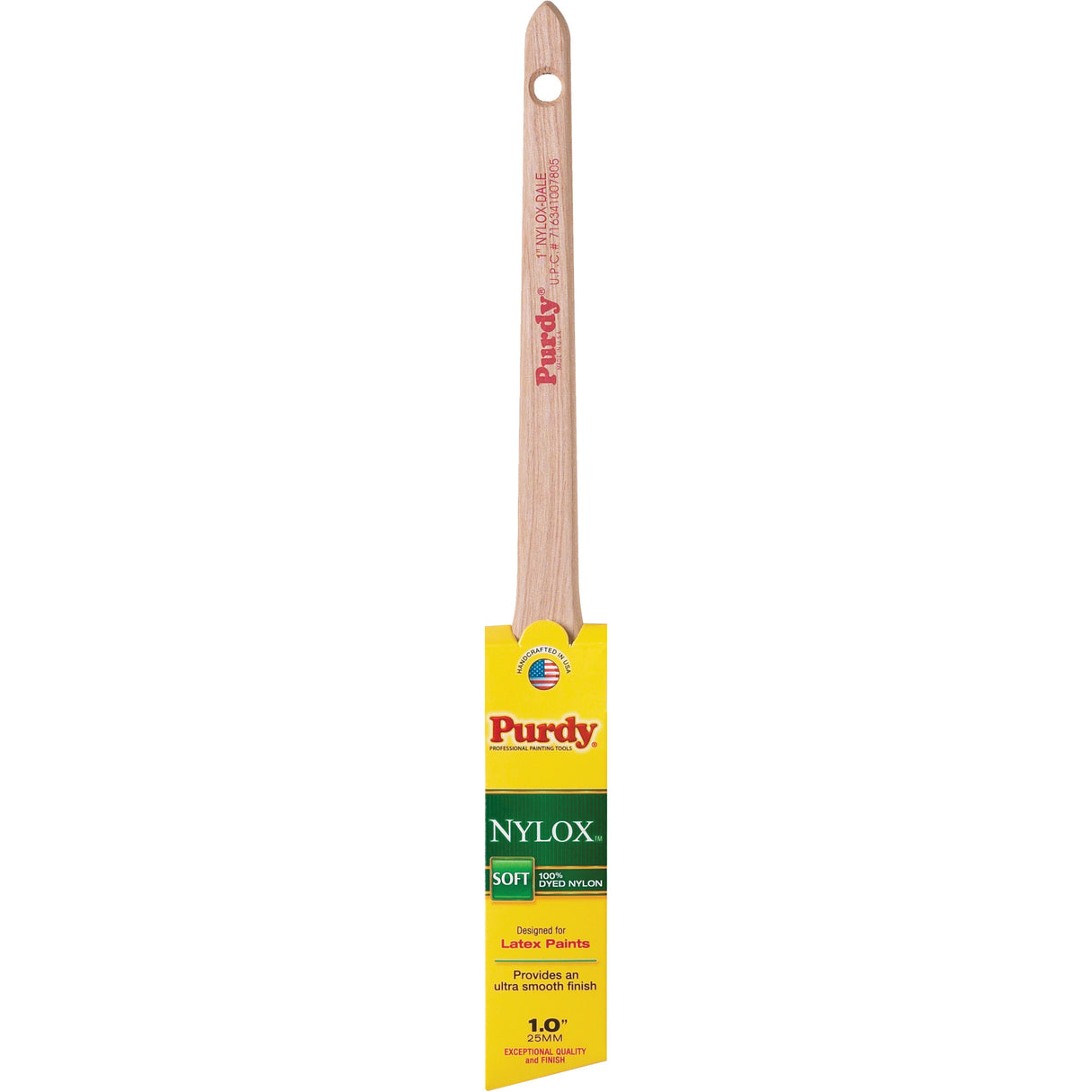 Nylox™ Dale Paint Brush, Nylon, Wood Handle, 1" Width