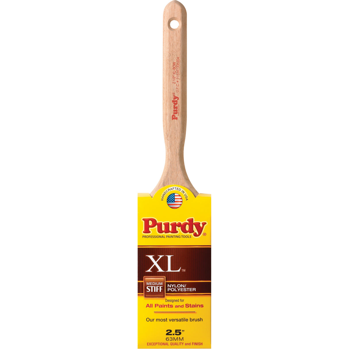 XL Bow Paint Brush, Poly/Nylon, Wood Handle, 2-1/2" Width
