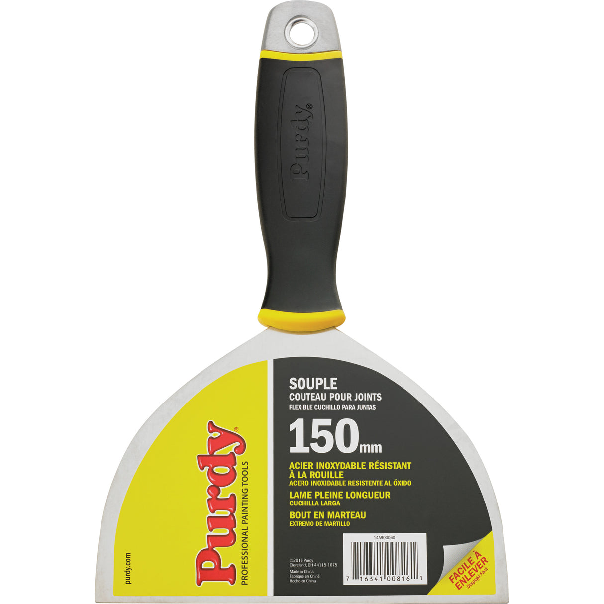 Premium Flexible Joint Knife, Stainless Steel Blade, 6" Wide, Plastic Handle