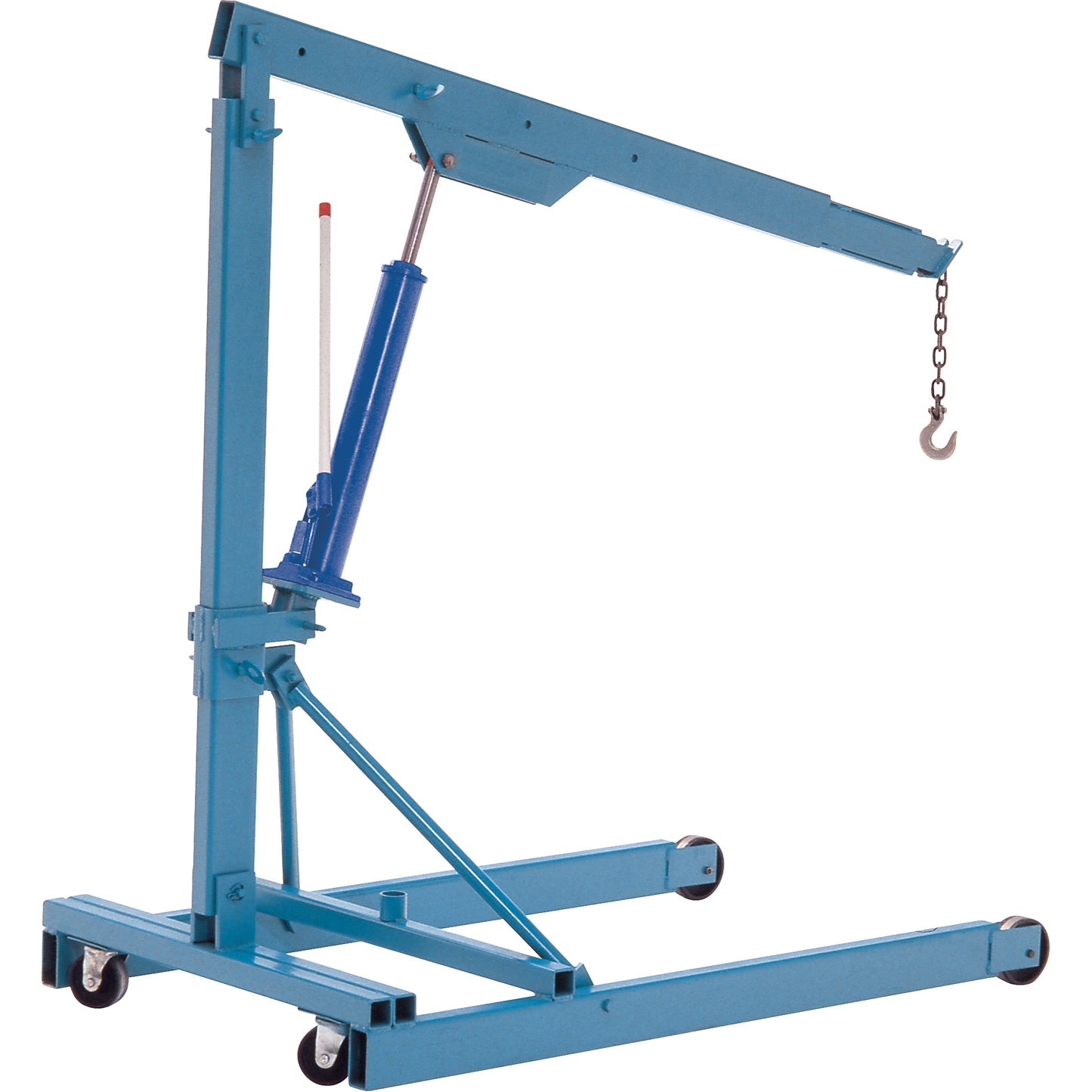 Portable Floor Cranes, 8' Lift, 2000 lbs. (1 tons), 82-1/2" Arm, 69-1/4" H