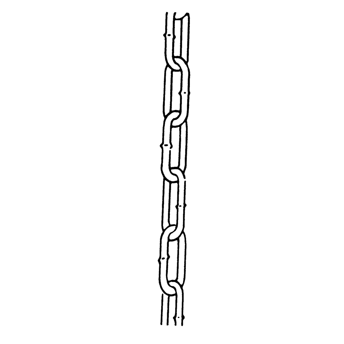 Chains, Carbon Steel, 3/8" x 75' (22.9 m) L, Grade 40, 5400 lbs. (2.7 tons) Load Capacity