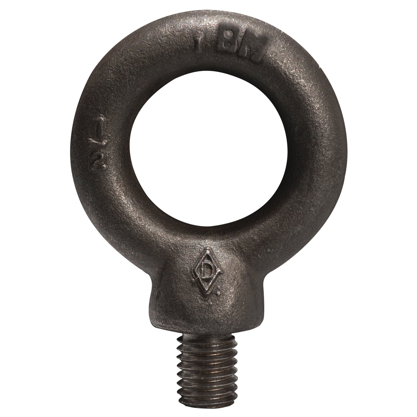Machinery Eye Bolts, 1/2" Dia., 1-1/2" L, Uncoated Natural Finish, 5000 lbs. (2.5 tons) Capacity