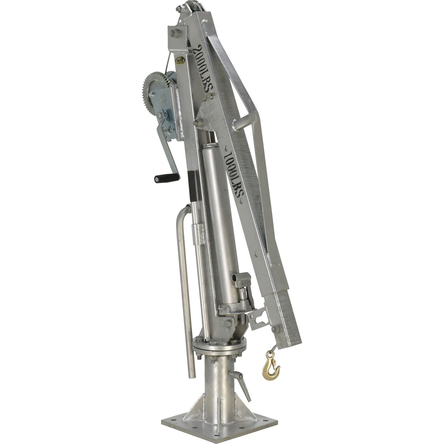 Winch Operated Truck Jib Crane, 1000 lbs. (0.5 tons) Capacity, 97" Max. Clearance