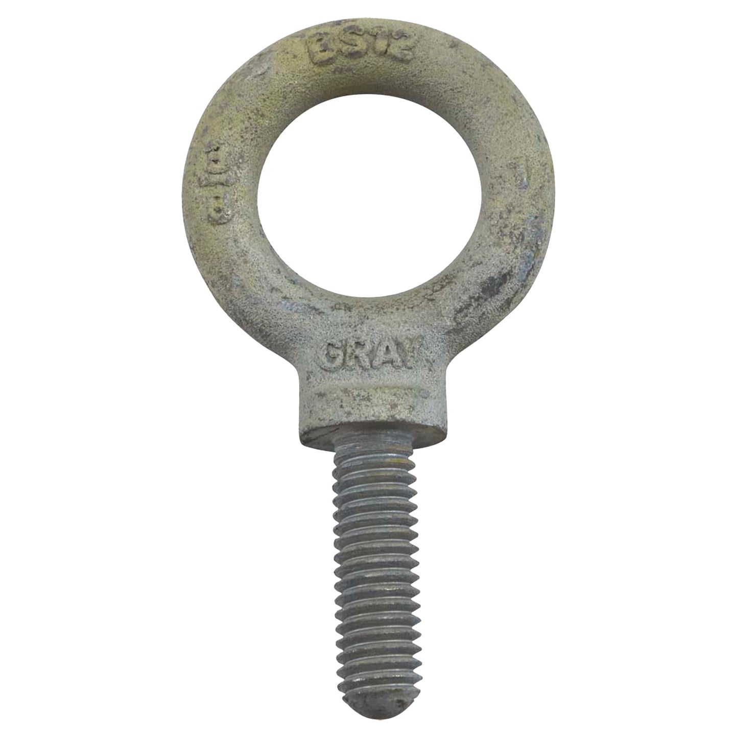 Eye Bolt, 4-1/16" Dia., 2-3/4" L, Uncoated Natural Finish, 17000 lbs. (8.5 tons) Capacity