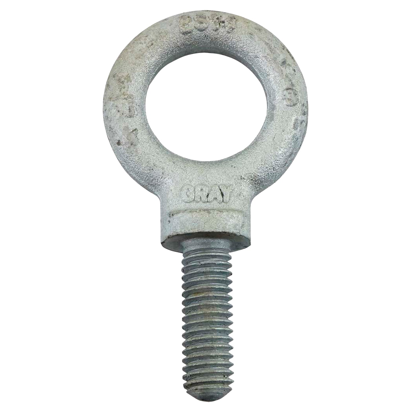 Eye Bolt, 1-13/16" Dia., 1-3/8" L, Galvanized, 2000 lbs. (1 tons) Capacity