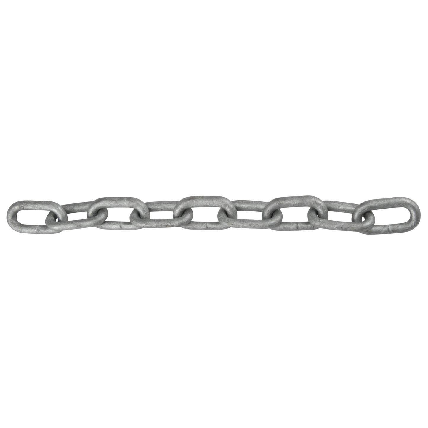 Straight Link Chain, Low Carbon Steel, 5/8" x 150' (45.7 m) L, Grade 30, 6900 lbs. (3.45 tons) Load Capacity