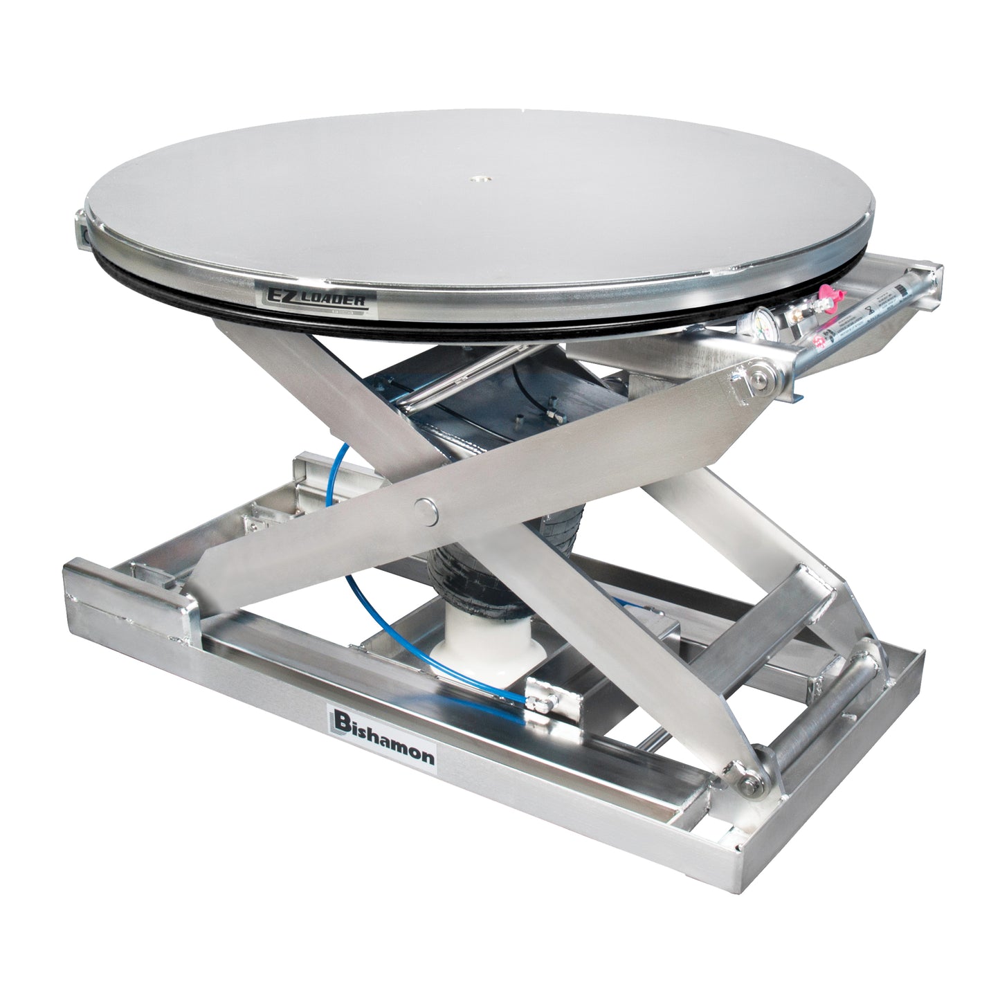 EZ Loader® SS Self-Levelling Pallet Positioner - 100% Stainless Steel, 43" L x 43" W, 4000 lbs. Cap.