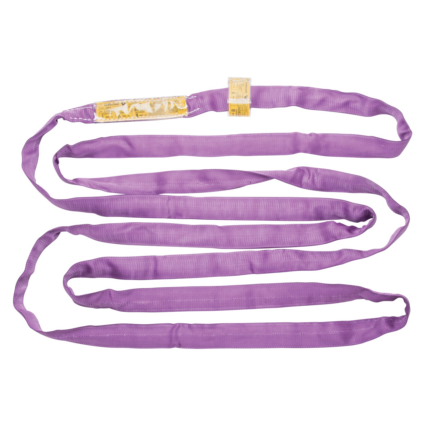 Polyester Round Sling, Purple, 2" W x 6' L, 3000 lbs. Vertical Load