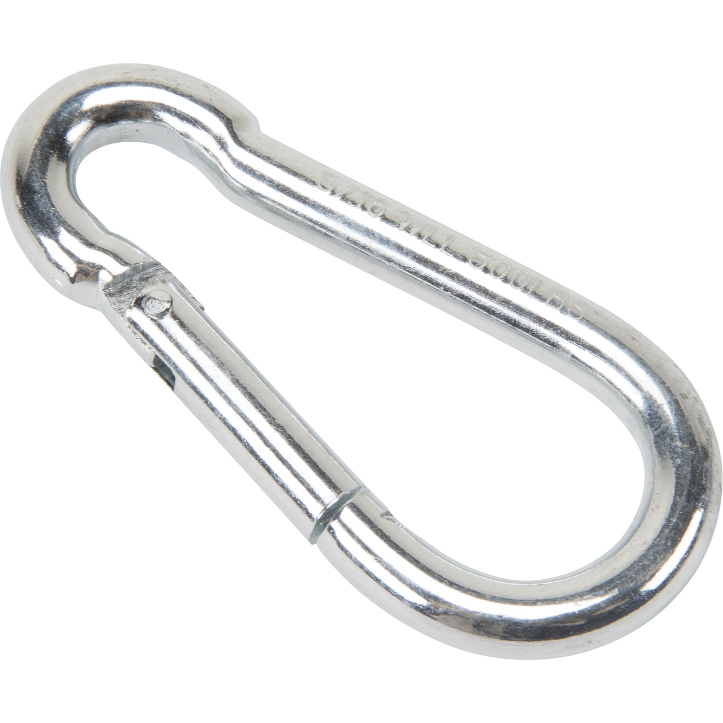 Zinc Plated Snap Hook, 500 lbs (0.25 tons) Working Load Limit, 5/16" Size, 1/2" Eye