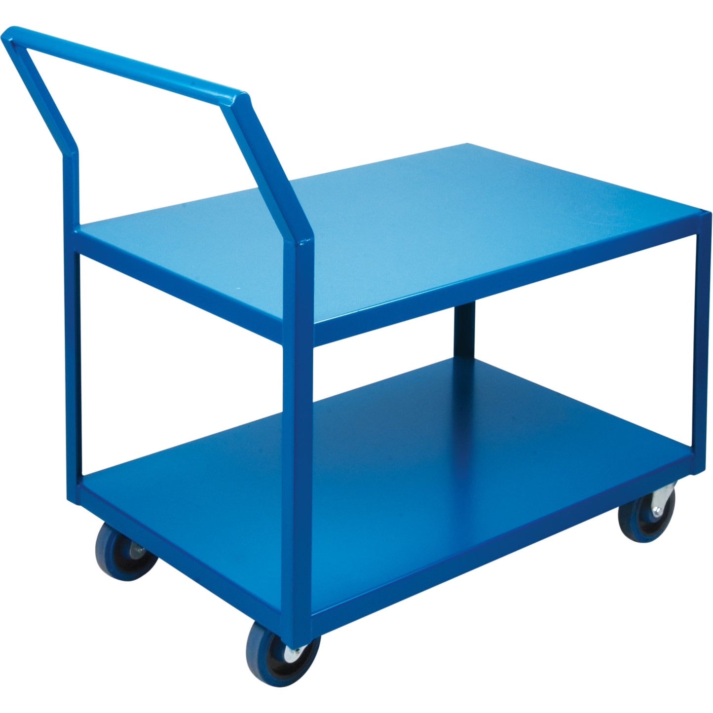 Heavy-Duty Low Profile Shop Carts, 2 Tiers, 24" W x 36" D x 40" H, 1200 lbs. Cap.