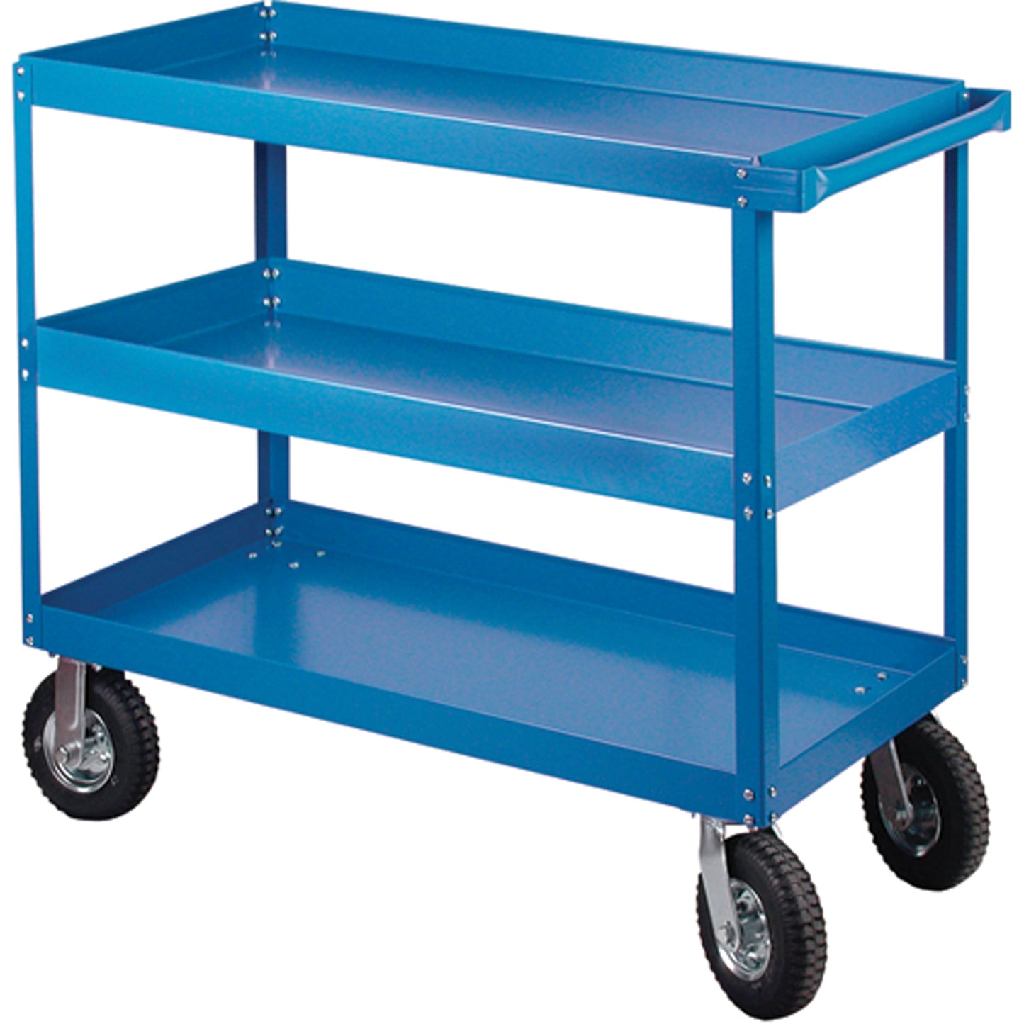 Shelf Carts , 3 Tiers, 24" W x 40" H x 36" D, 900 lbs. Capacity