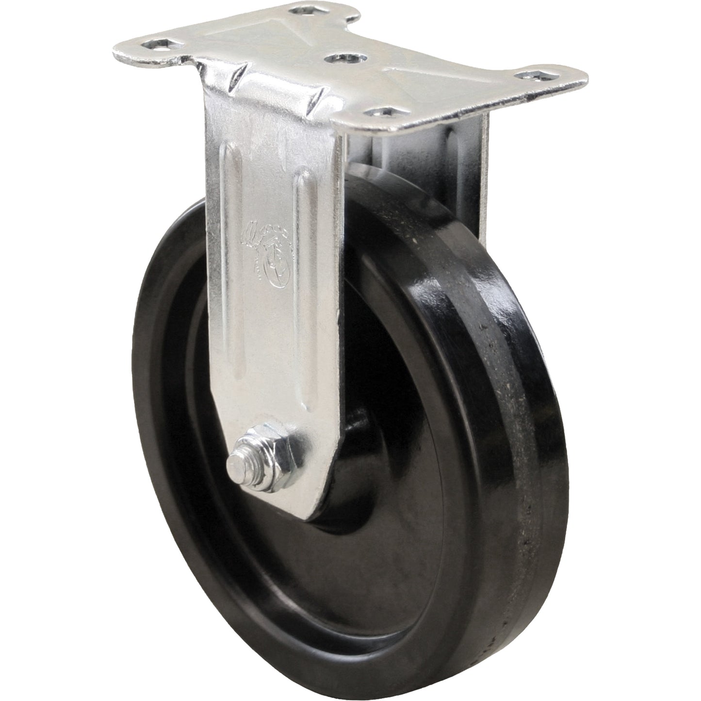 Caster, Rigid, 4" (101.6 mm), Phenolic, 250 lbs. (113 kg.)
