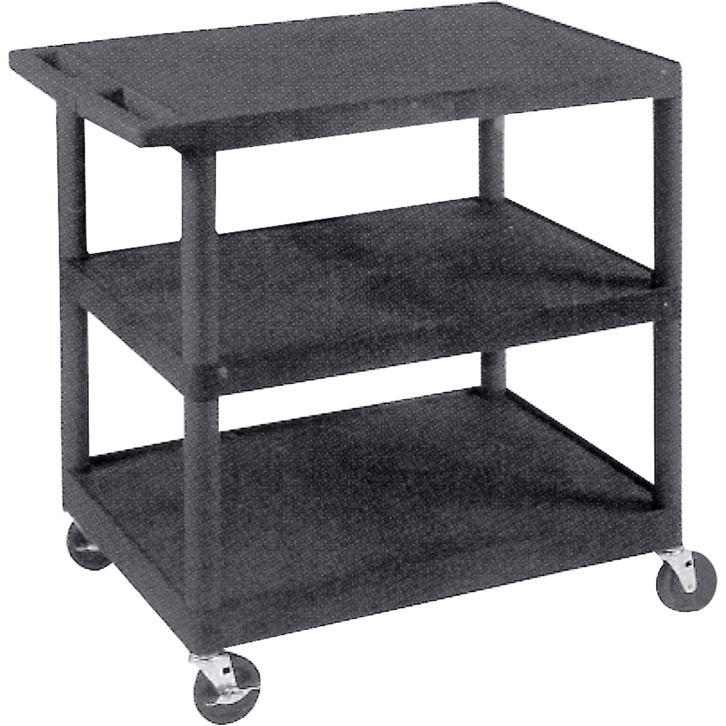Utility Cart, 3 Tiers, 18" x 34" x 24", 400 lbs. Capacity