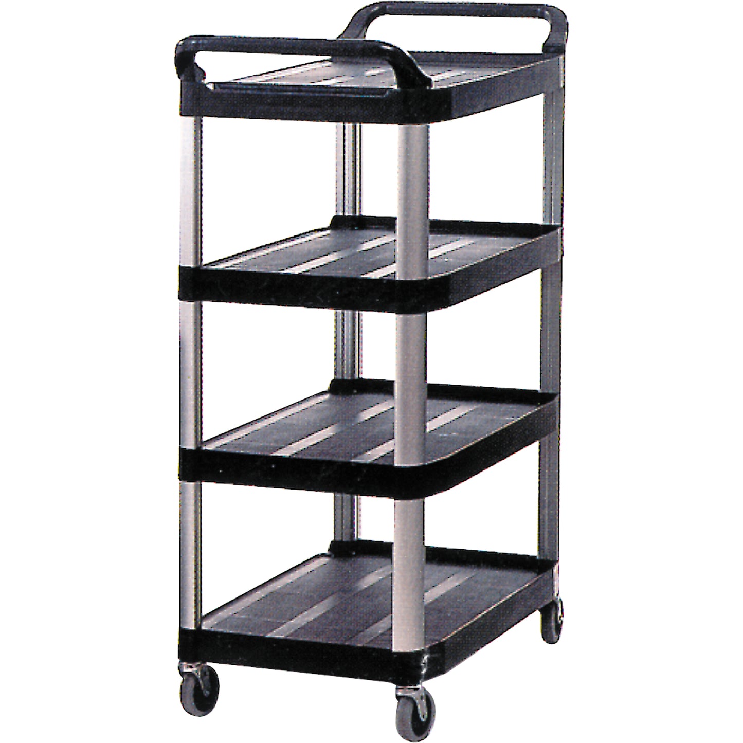 Utility Cart, 4 Tiers, 20" x 51" x 40-5/8", 300 lbs. Capacity