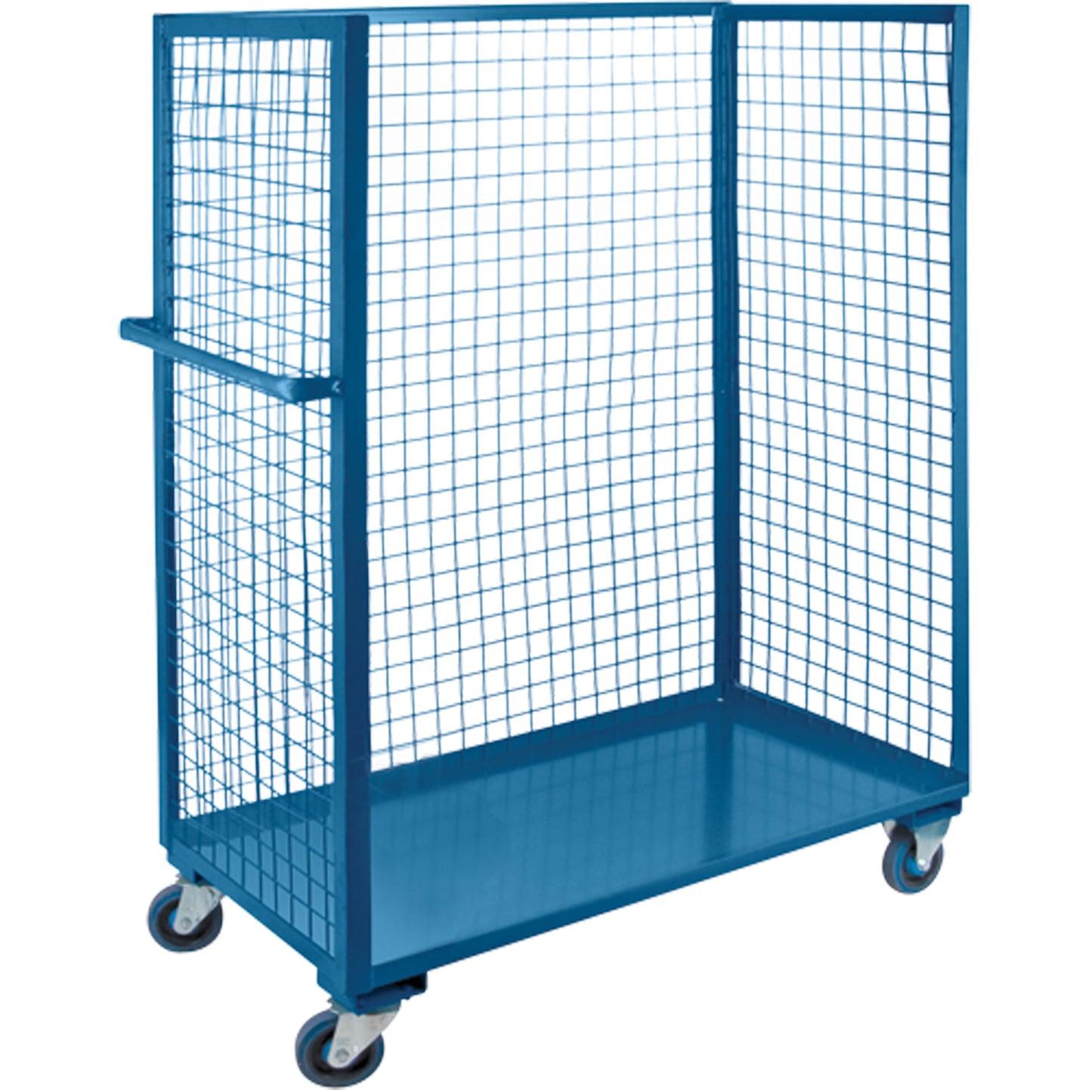 Wire Mesh Utility Cart, Steel, 24" x 63" x 51", 2400 lbs. Capacity