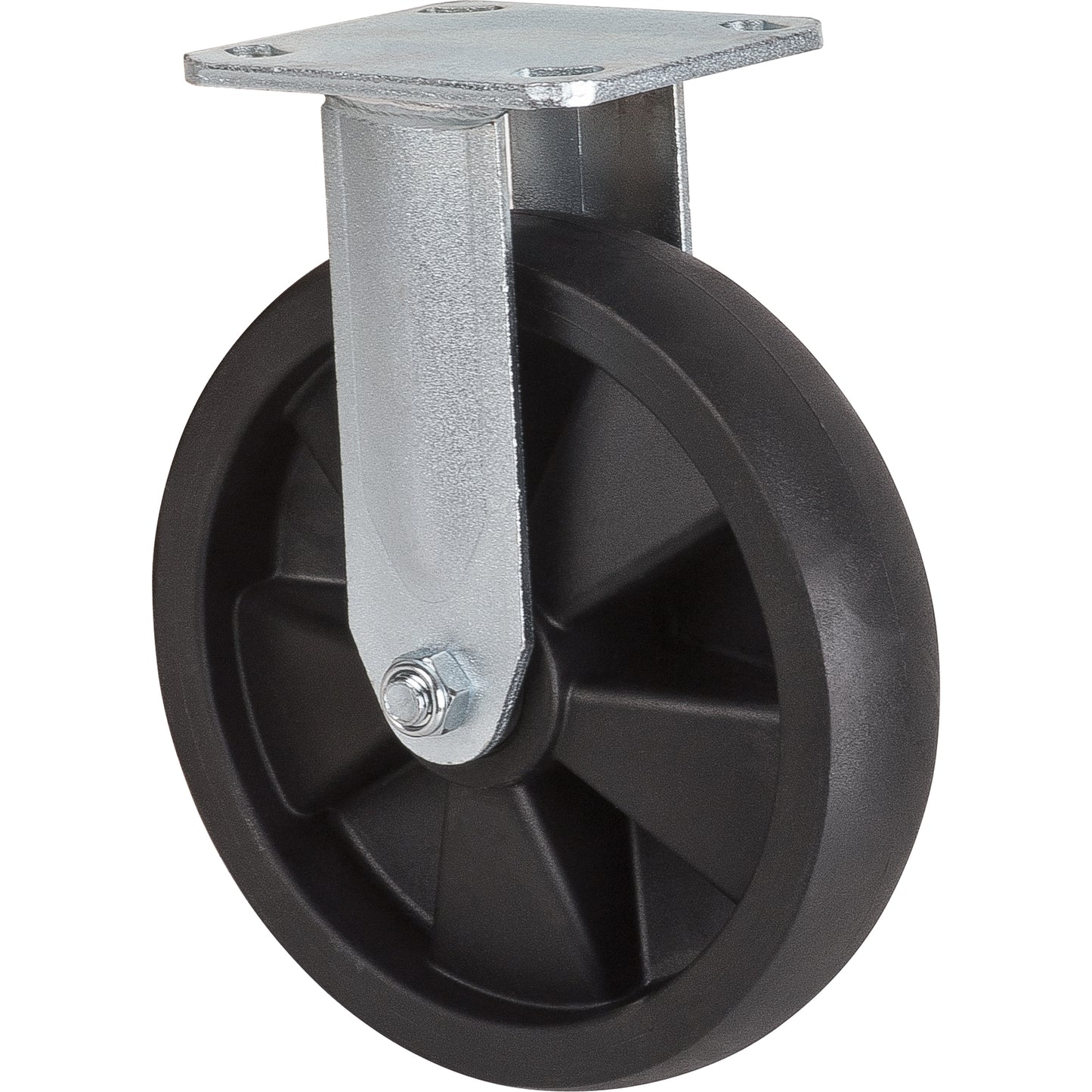 Hi-Temp Caster, Rigid, 8" (203.2 mm), Nylon, 1000 lbs. (453 kg.)