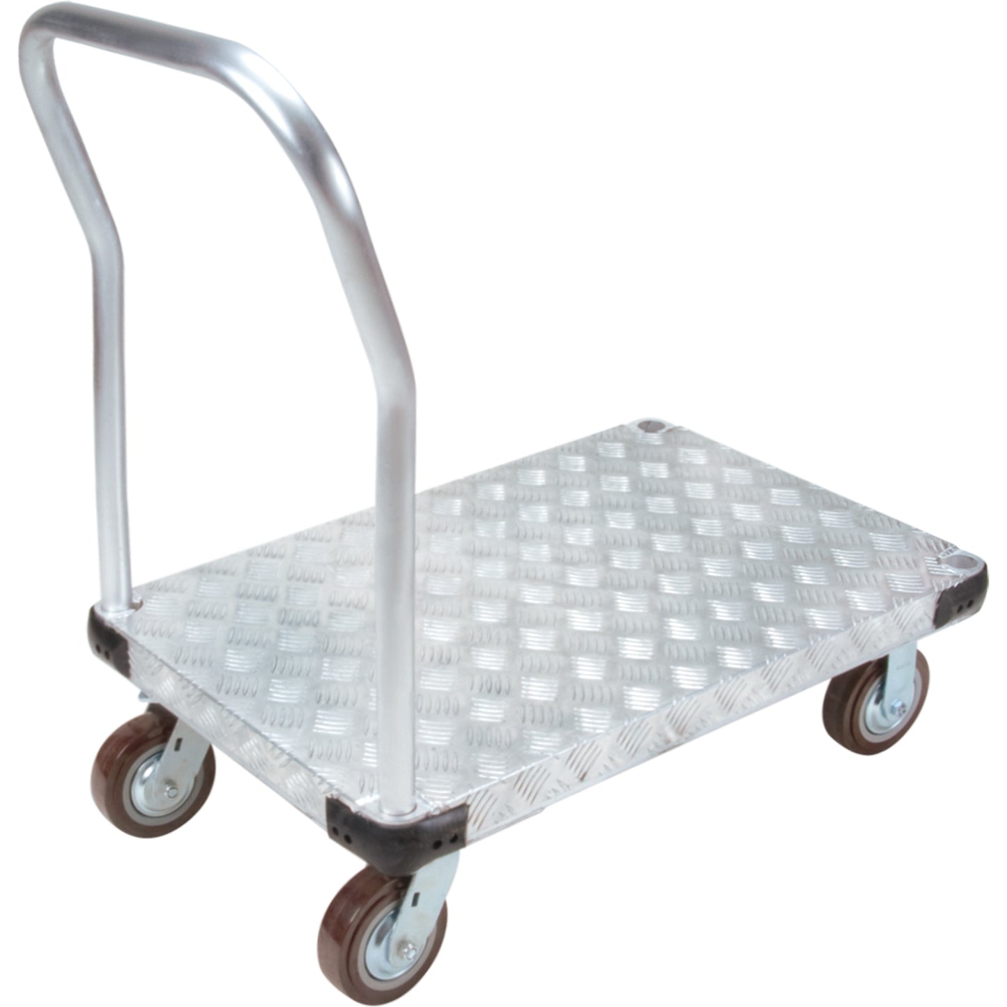 Aluminum Platform Truck, 30" W x 60" L, 3400 lbs. Cap., Polyurethane Wheels