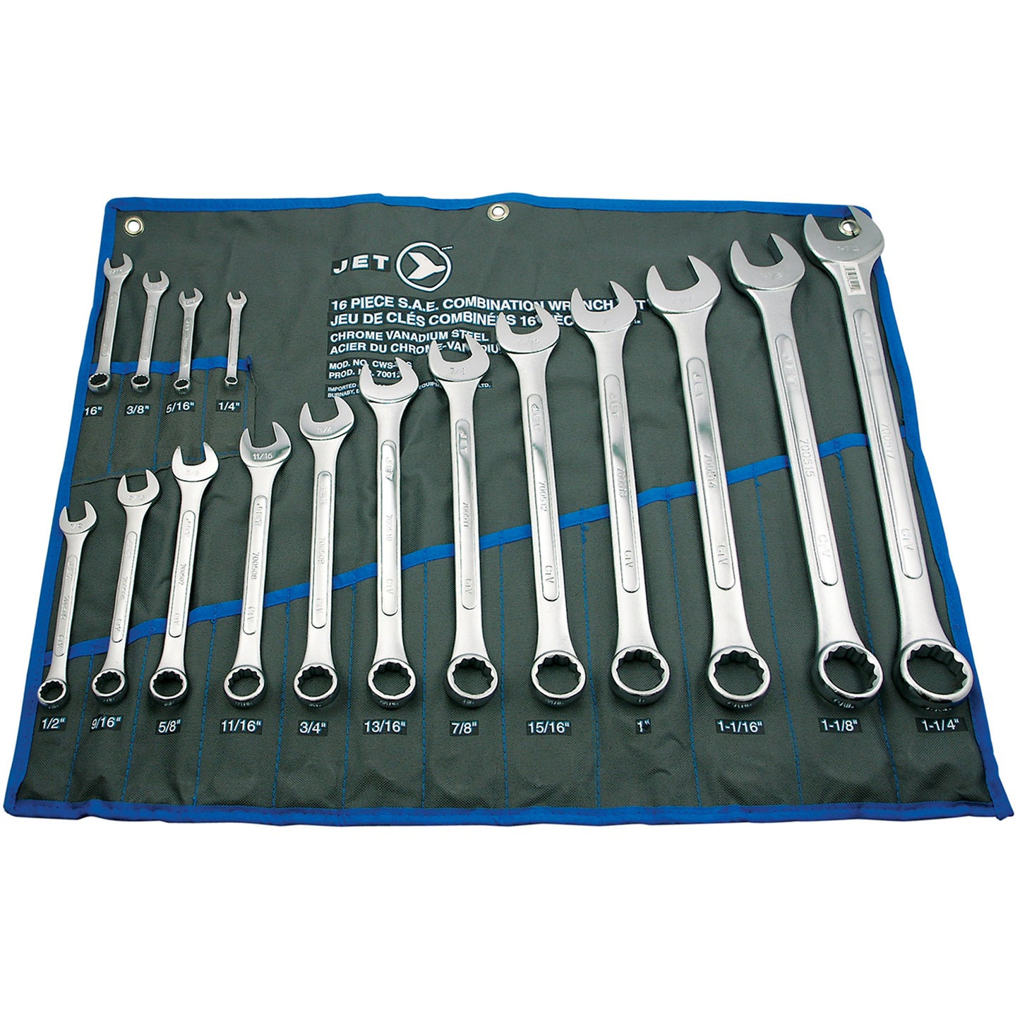 CWS-16S Combination Wrench Set, 16 Pieces, Imperial