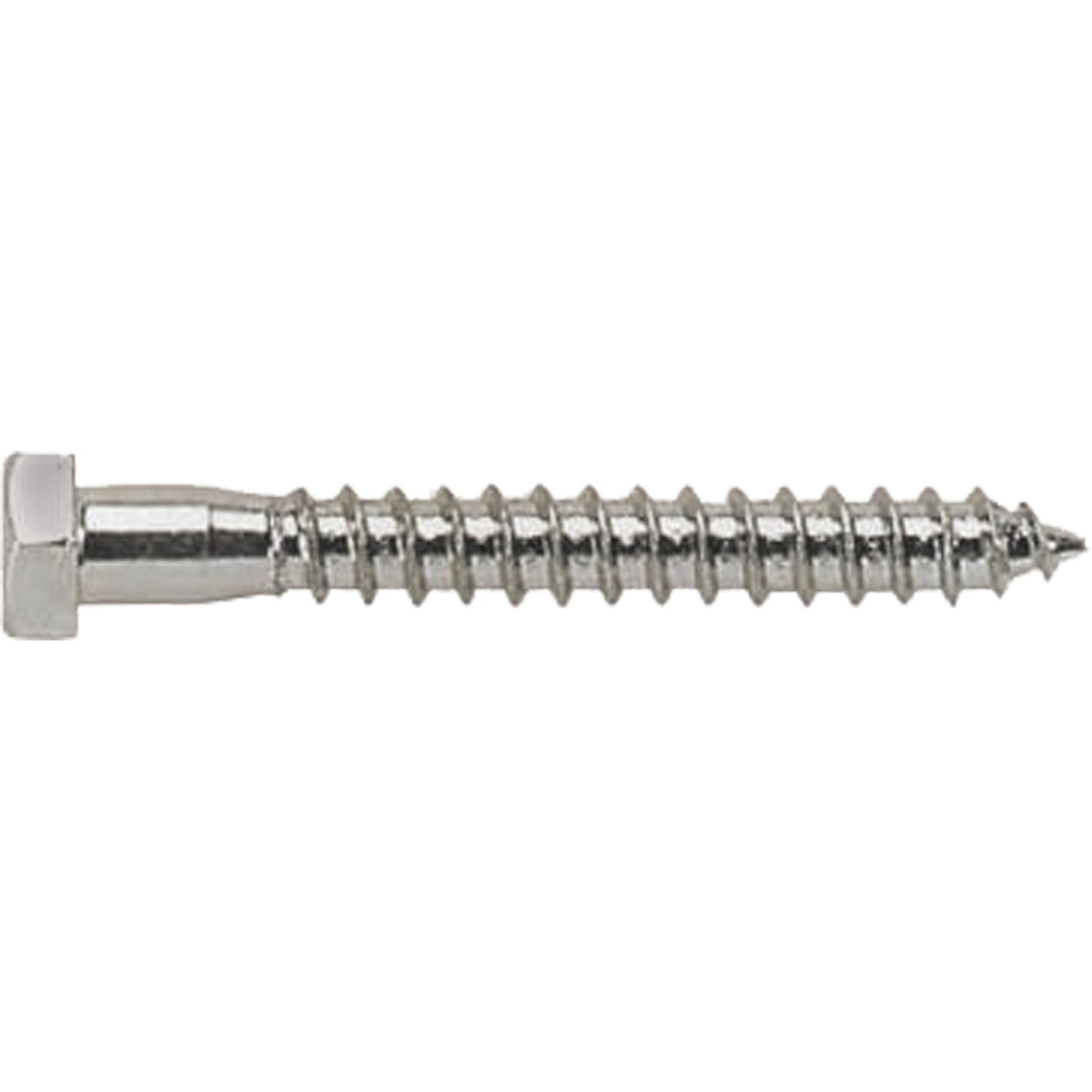 Lag Bolt, 5/16" x 4" L, Zinc Plated
