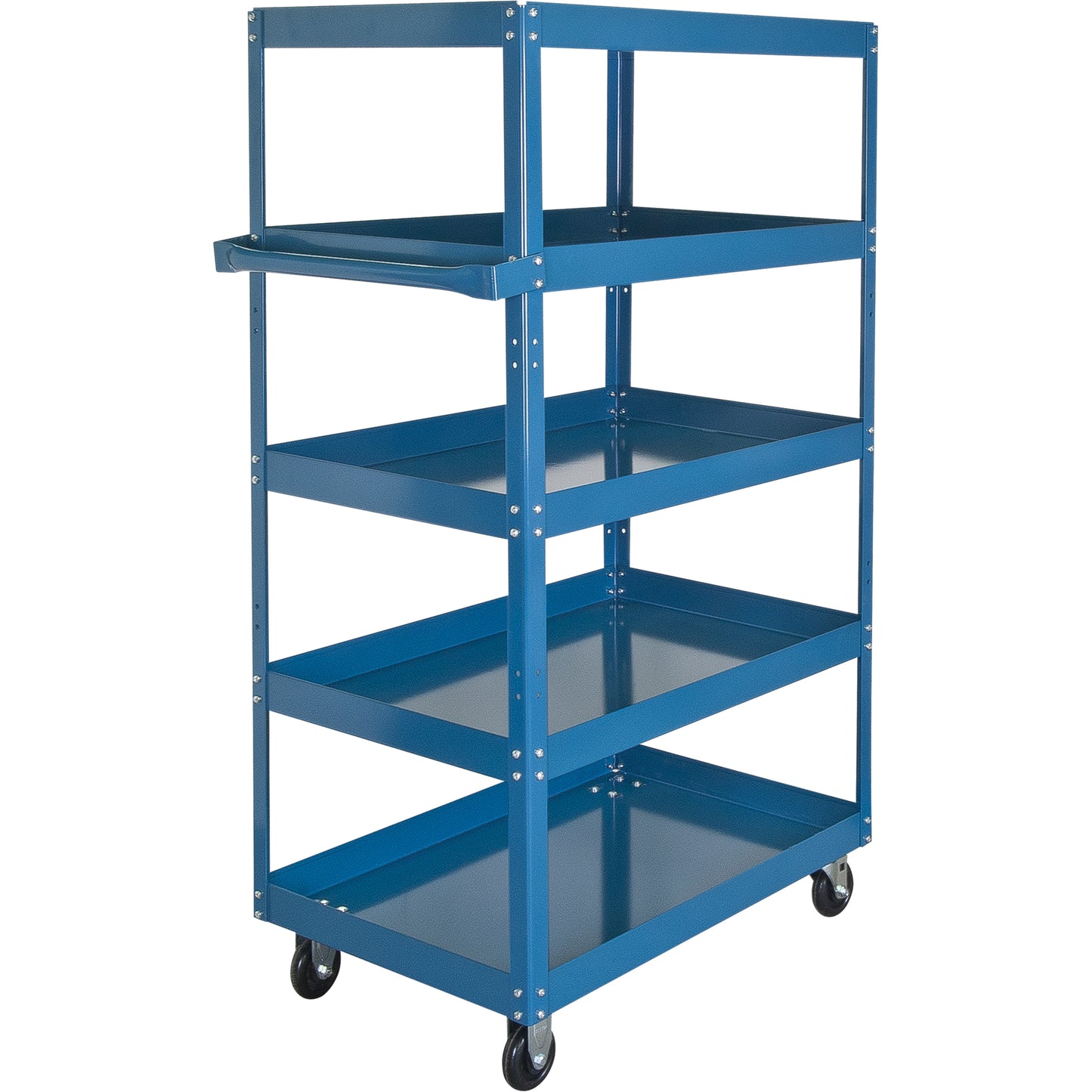 Shelf Carts , 5 Tiers, 24" W x 61 H x 48" D, 900 lbs. Capacity