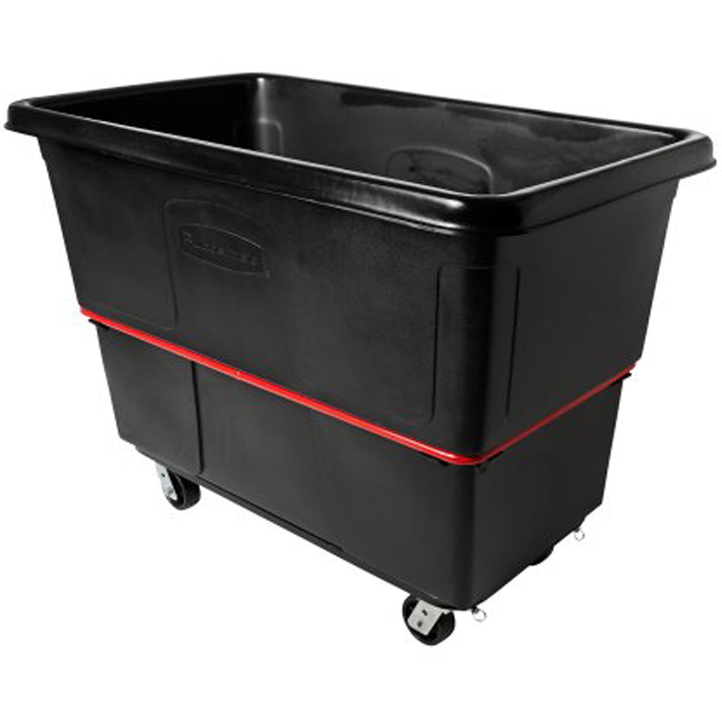 Heavy-Duty Utility Truck, Black Recycled Plastic, 59"/34-5/8" L x 34"/59-1/64" W x 42-1/16"/42-7/8" H, 27 cu. ft. Volume, 1200 lbs. Capacity