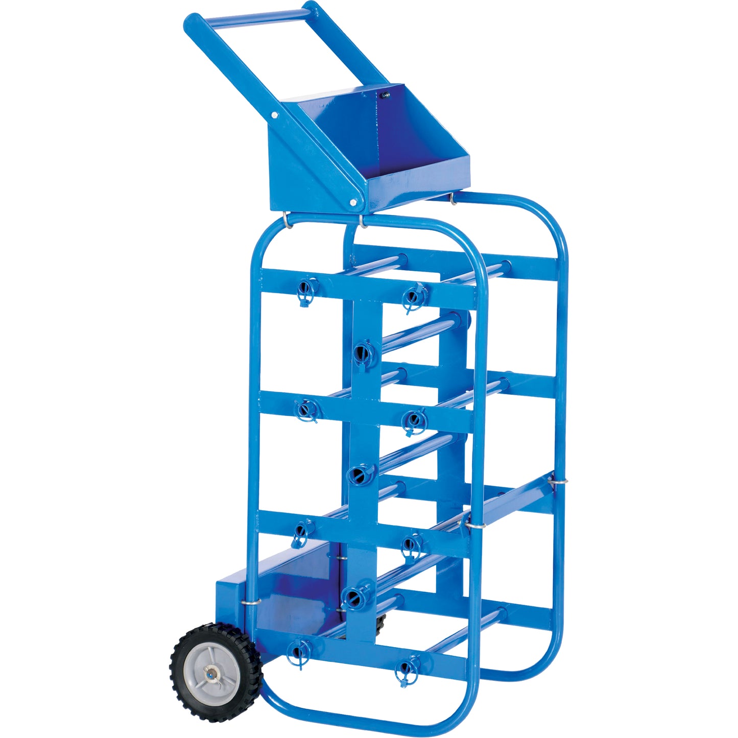 Portable Wire Reel Caddy, Steel, 11 Rod, 19-1/2" W x 43-1/4" H x 17-1/2" D, 150 lbs. Capacity