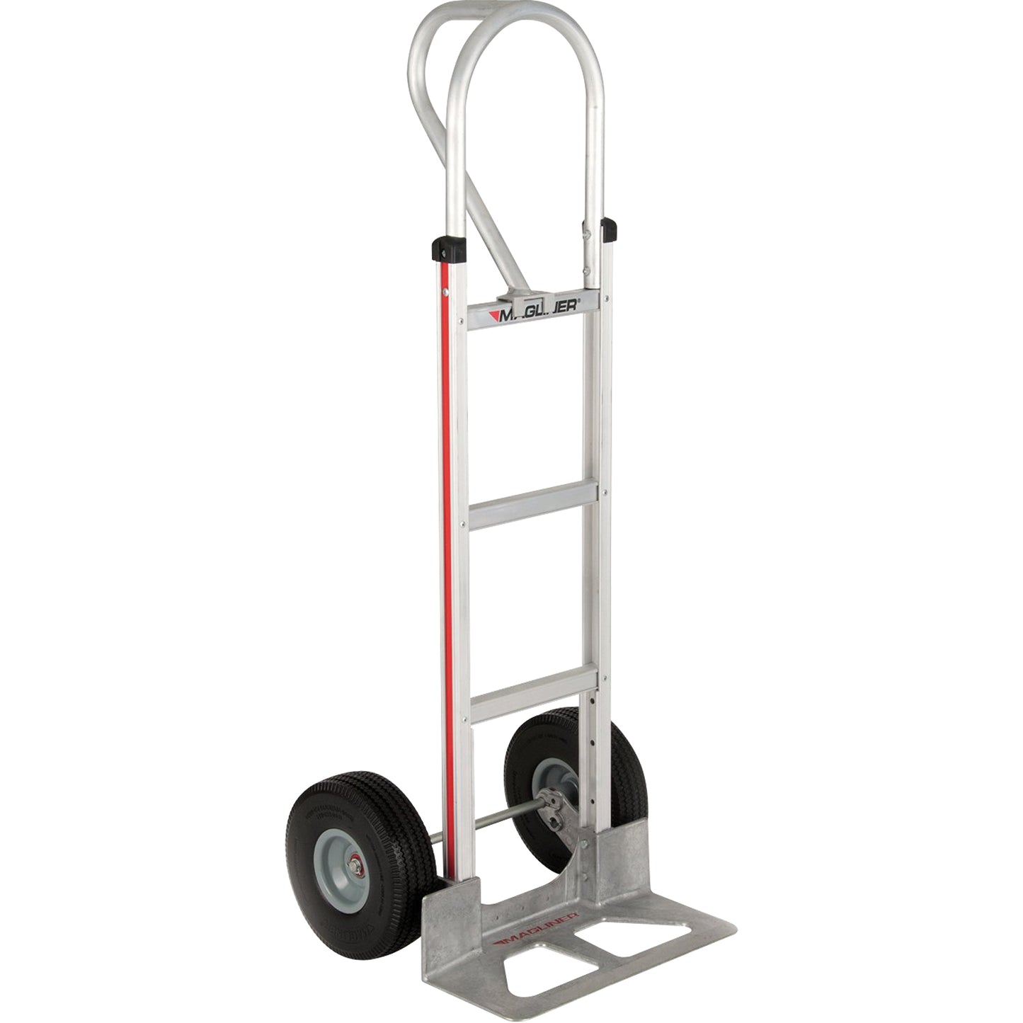 Straight Back Hand Truck, P-Handle Handle, Aluminum, 52" Height, 500 lbs. Capacity