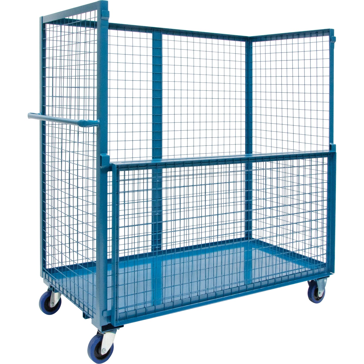 Wire Mesh Stock Truck, Steel, 24" x 55" x 36", 2400 lbs. Capacity