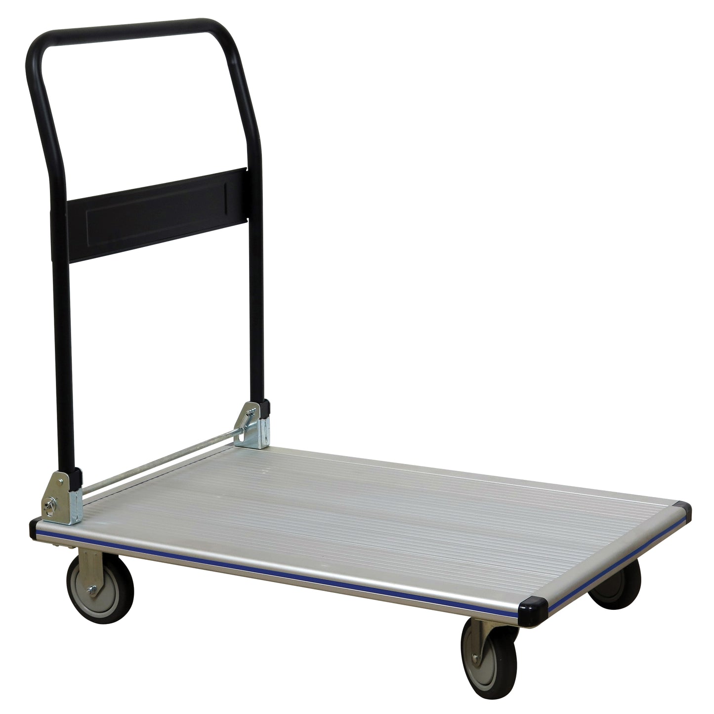 Folding Handle Platform Truck, Aluminum, 350 lbs., 29" L x 18-1/2" W, 34-1/2" High