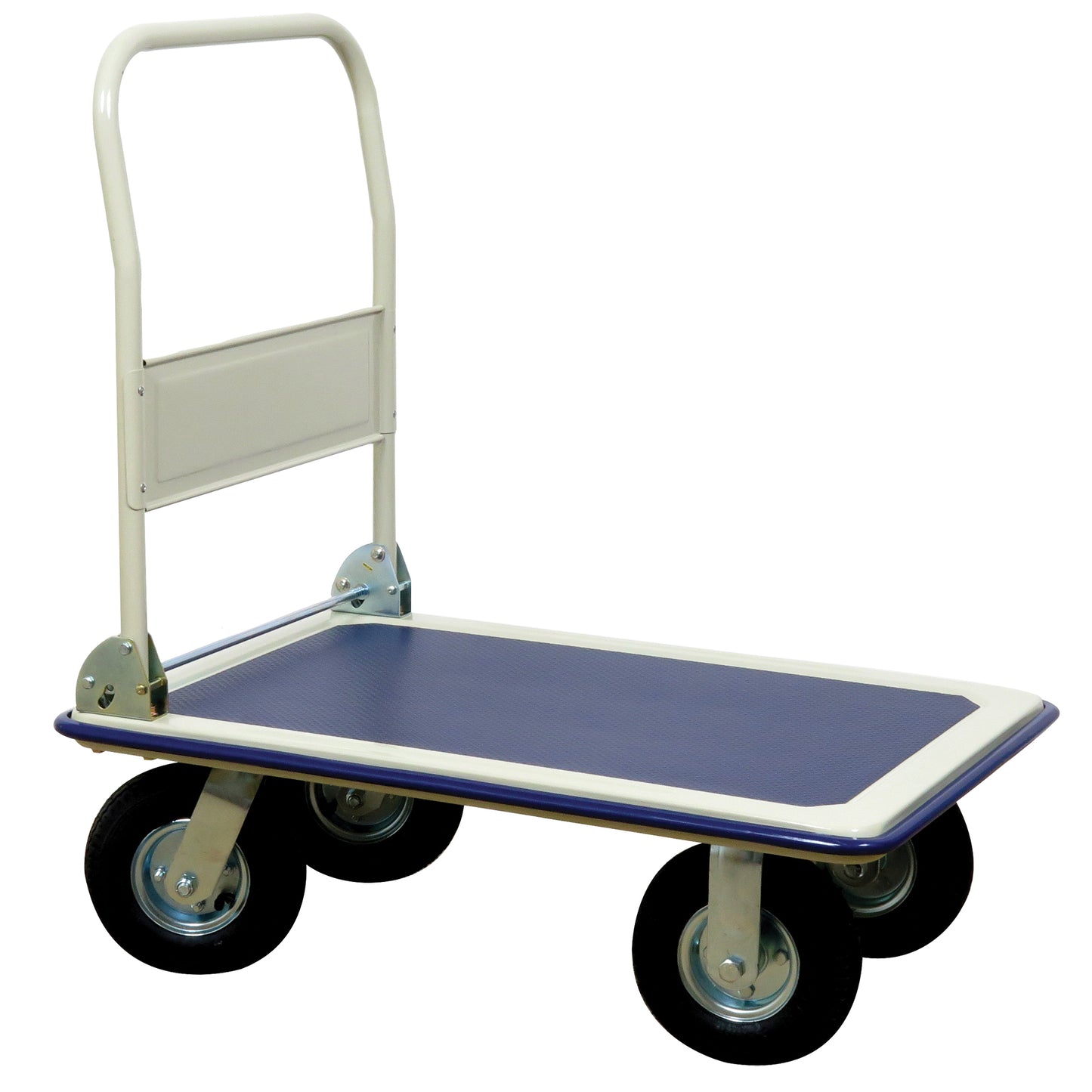 Folding Handle Platform Truck, Steel, 660 lbs., 35" L x 23" W, 43.5" High