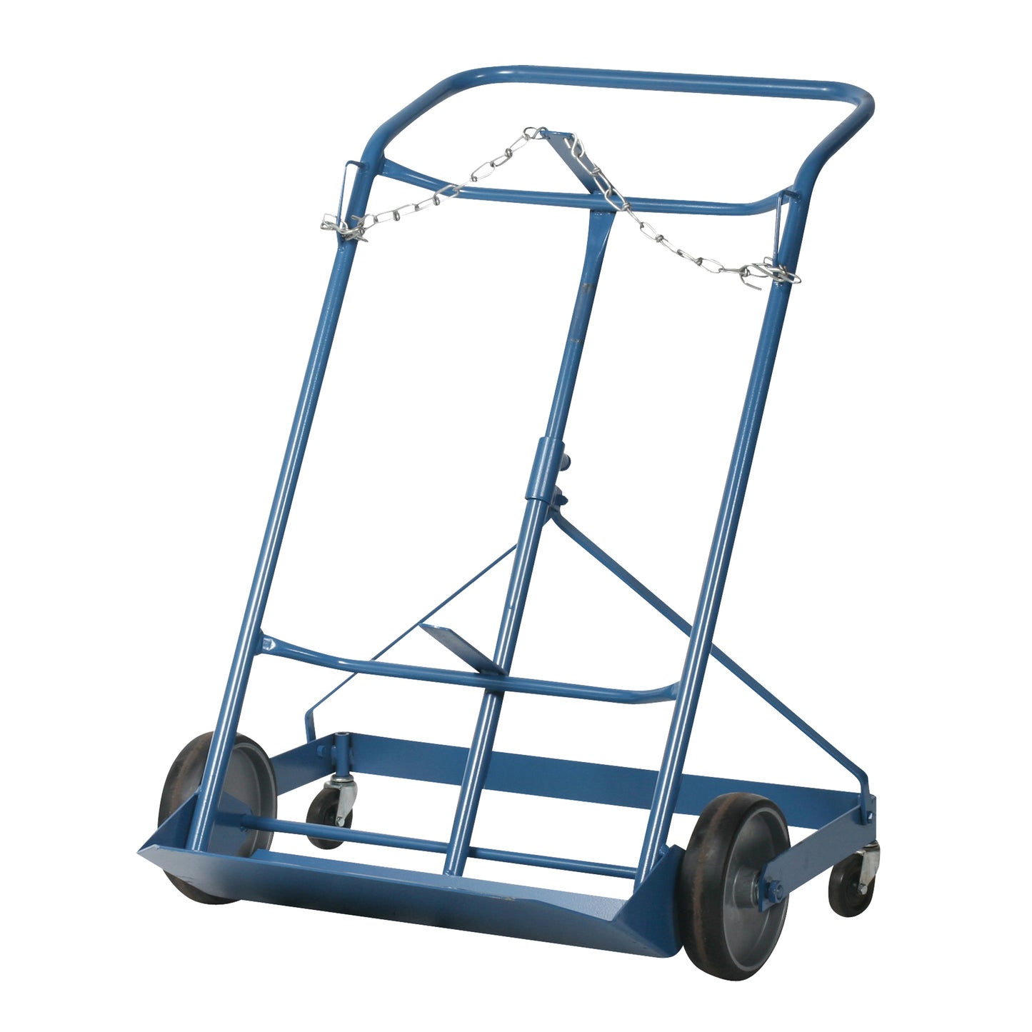 Professional Double Gas Cylinder Truck CC-2, Mold-on Rubber Wheels, 16-7/8" W x 7-1/4" L Base, 500 lbs.