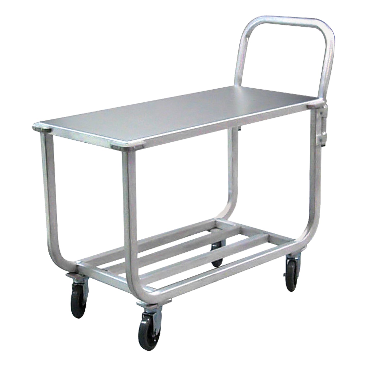 Aluminum Tubular Deck Cart, 700 lbs. Capacity, Aluminum, 19" W x 42" H x 46" D, Lip Down