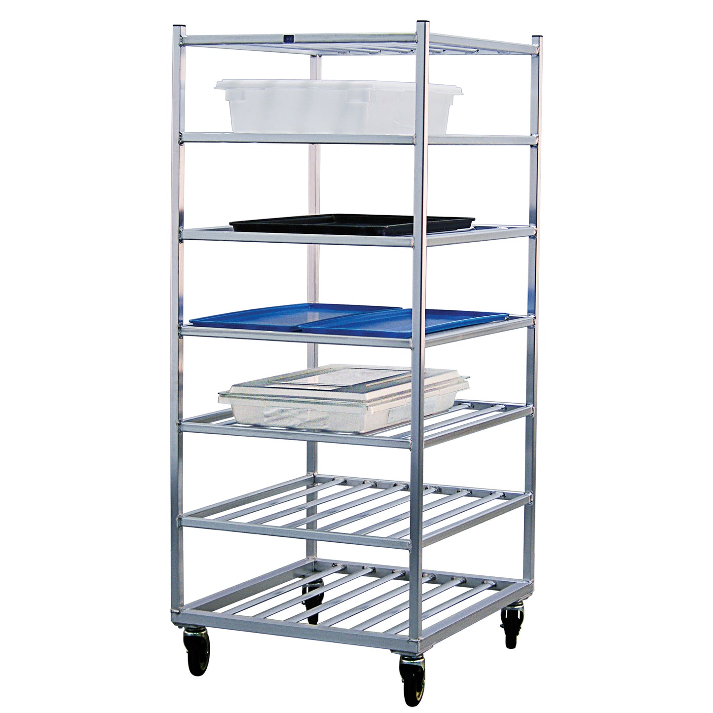 Shelf Cart, 7 Tiers, 28-1/2" W x 69" H x 32" D, 525 lbs. Capacity