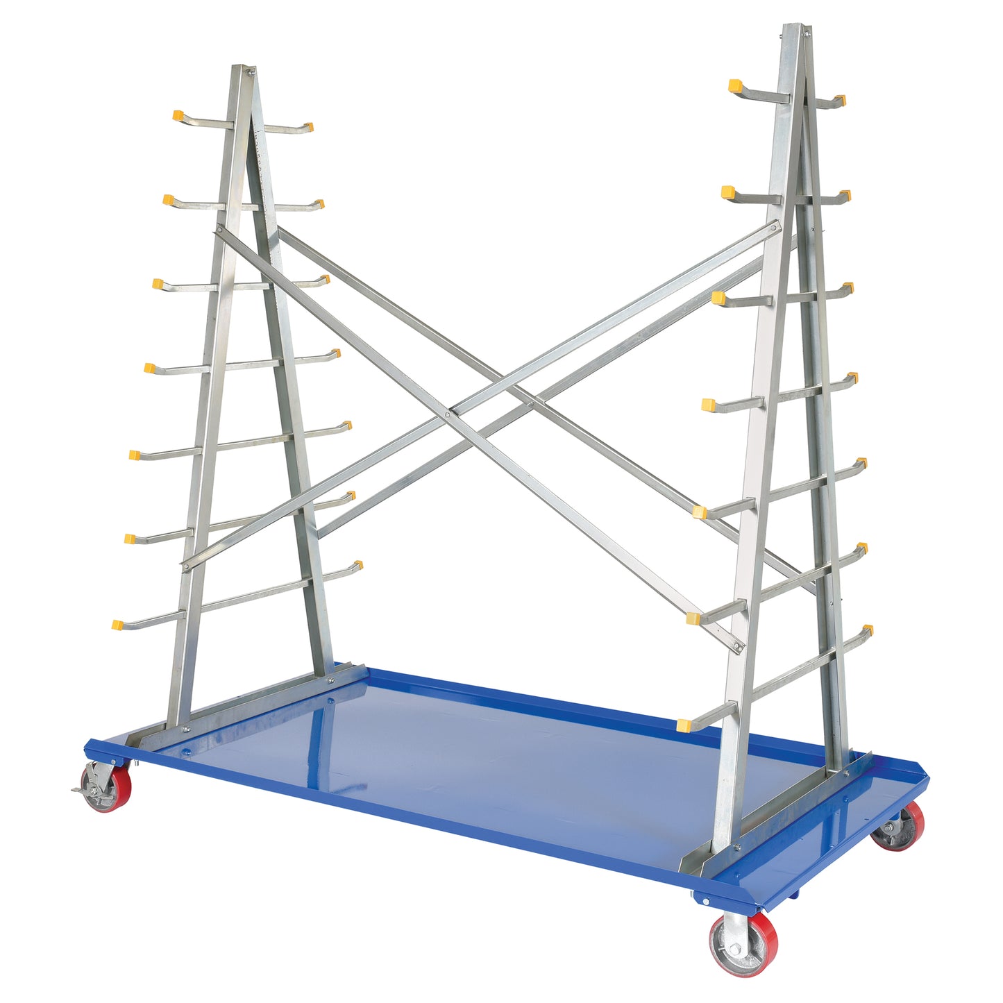 A-Frame Bar & Pipe Cart, Steel, 36-3/4" W x 73-3/4" D x 72-1/2" H, 2000 lbs. Capacity