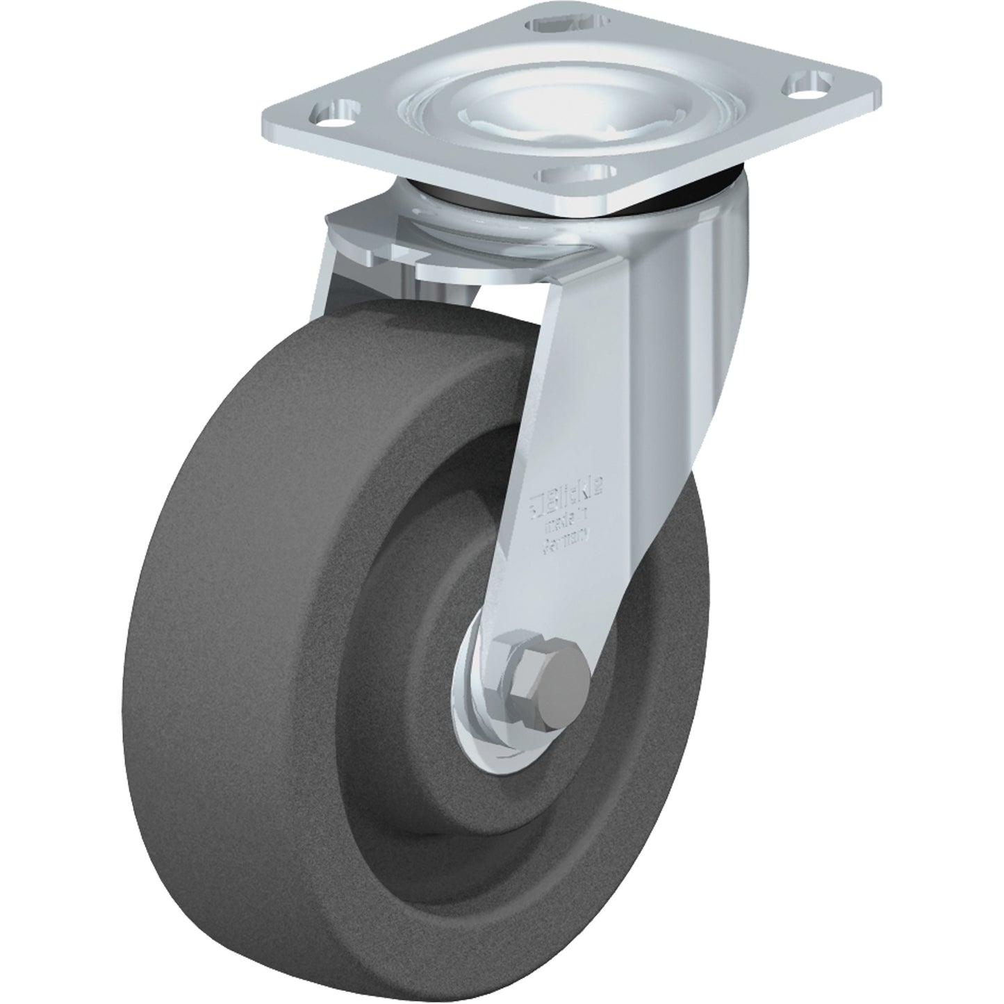 Impact-Resistant Caster, Swivel, 6-5/16" (160.3375 mm), Nylon, 1250 lbs. (567 kg.)