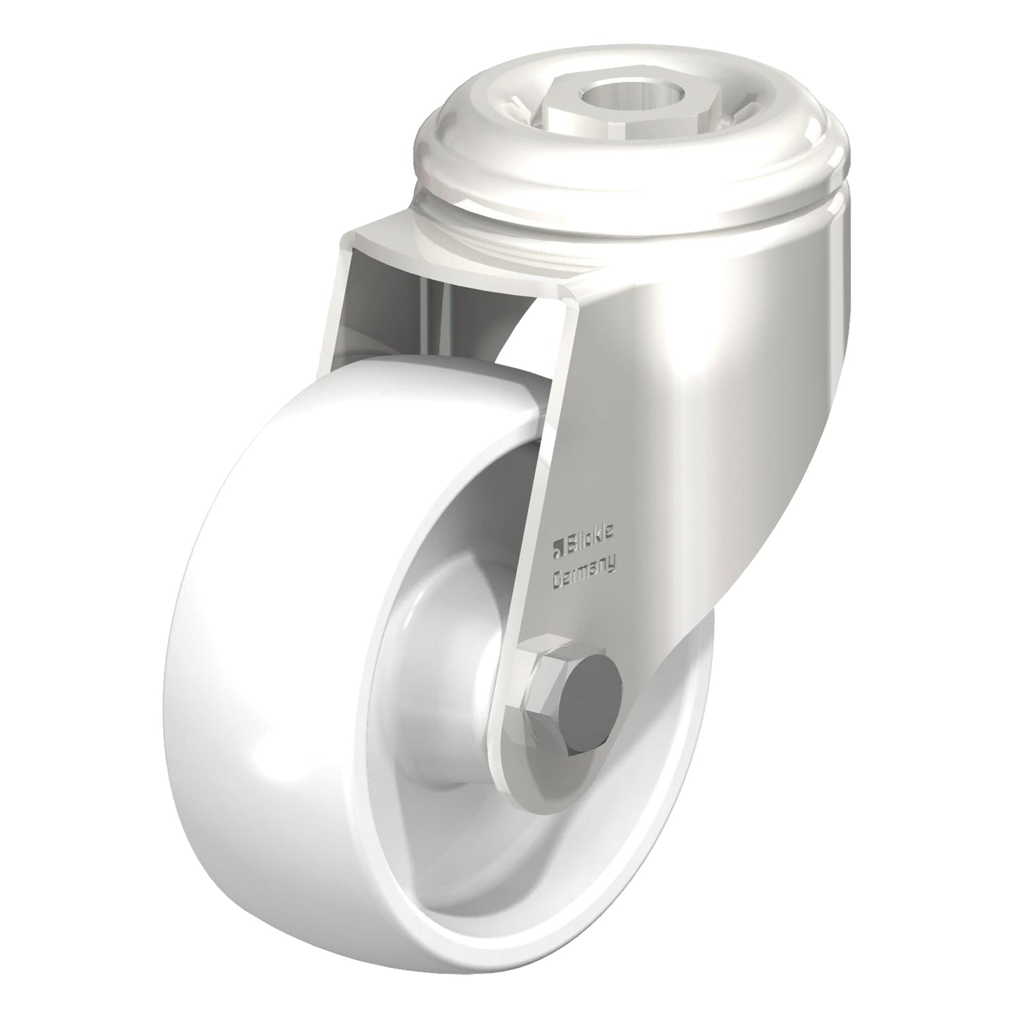 Impact-Resistant Nylon Caster, Swivel, 3-1/8" (79.5 mm) Dia., 265 lbs. (120 kg.) Capacity